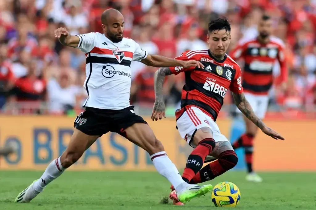 Imagem de compartilhamento para o artigo São Paulo supera o Flamengo na primeira partida da final da Copa do Brasil de 2023 da MS Todo dia